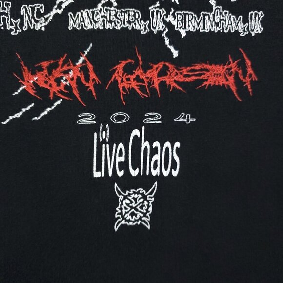 Ken Carson T-Shirt Live Chaos Tour 2024 Merchandise Rap Tee XL - Picture 6 of 12